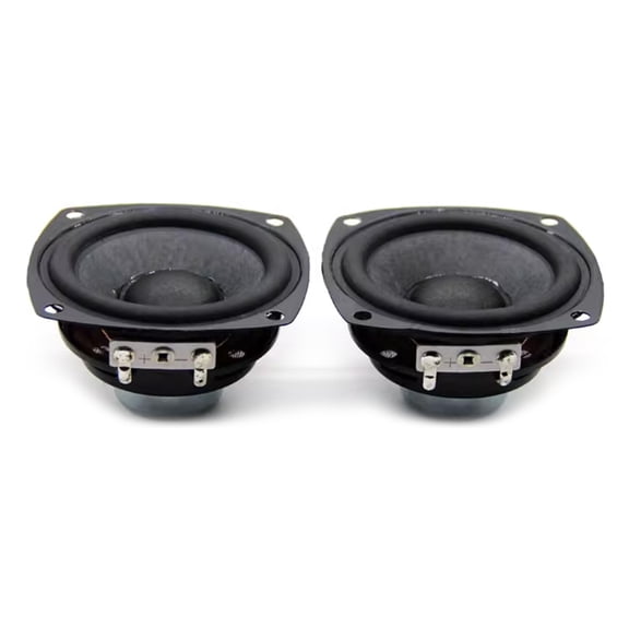 2Pcs 66MM 4 Ohm 25W Full Range Rubber Side NdFeB Portable Loudspeaker Sound Home Theater