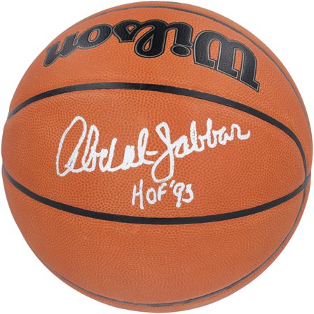 Kareem Abdul-Jabbar Los Angeles Lakers Autographed Wilson Official Game Basketball with "HOF 95" Inscription - Fanatics Authentic Certified