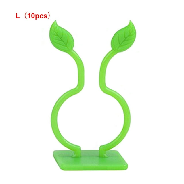 VONKY 10pcs Plant Clips Plastic Fixed Plant Buckles Self Adhesive Vine Tied Fastener Hooks, L