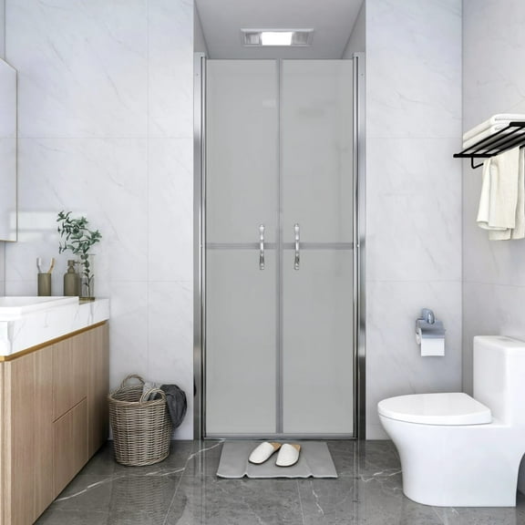 vidaXL Shower Door Frosted ESG 31.9"x74.8"