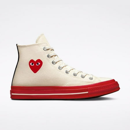 

Converse Chuck 70 CDG HI Pristine/Red-Egret A01794C Men s Size 7