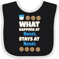 thumbnail image 3 of Inktastic What Happens at Nana's Boys or Girls Baby Bib, 3 of 4