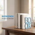 thumbnail image 5 of Unique Bargains 2Pcs Decorative Metal Tree Style Book Ends Royal Blue 5.3*4.9*5.5inch, 5 of 5