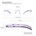 thumbnail image 5 of 8 Pack Reading Glasses, Blue Light Blocking Computer Reading Glasses for Women and Men, Anti Glare Lightweight Readers (4 Purple+4 Brown,+3.00), 5 of 5