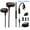 Black with Type-c adapter, variant on WILLED Wired Headphones with Microphone, Noise Cancelling In-Ear Earphones, Powerful Heavy Bass High Definition, Earbuds for iOS Android Smartphones Laptops MP3 Gaming Walkman and All 3.5mm Jack