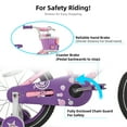 thumbnail image 3 of JOYSTAR Paris Girls Bike for Toddlers and Kids 3-5 Years Old, 16 Inch Kids Bike with Training Wheels, Kids' Children Bicycle, Pink, 3 of 8