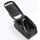 thumbnail image 4 of Yuarrent PU grano de carbono bicicleta marco frontal bolsa impermeable cremallera pantalla táctil visera teléfono inteligente almacenamiento Ciclismo, 4 of 6