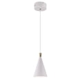 thumbnail image 1 of ET2 E24621-WTMG 6 in. Norsk LED Single Pendant Ceiling Light, White & Metallic Gold, 1 of 2