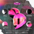 thumbnail image 2 of CASCO ABATIBLE R7 RACING ALFA CON LED DOBLE MICA . ROSA, 2 of 5