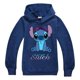 thumbnail image 1 of 7-14 años Niños Niños Niñas Lilo & Stitch Estampado Sudadera con capucha Tops tipo jersey, 1 of 2
