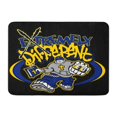 thumbnail image 1 of SIDONKU Different Hip Hop Dude Man Extremely Hoodie Ring Doormat Floor Rug Bath Mat 30x18 inch, 1 of 1