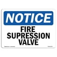 thumbnail image 1 of SignMission OS-NS-A-1218-L-12707 12 x 18 in. OSHA Notice Sign - Fire Tank Water Level Valve, 1 of 1