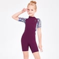 thumbnail image 2 of Naiovety DIVE SAIL Pantalones cortos de manga corta Traje de neopreno Deportes transpirables Pieles de buceo Niñas Surf Cool Body Feeling Niños Snorkel Deportes acuáticos Púrpura S Naiovety OD003676-01, 2 of 6