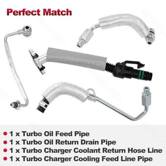 Turbo Charger Coolant Return Hose Line 55567067 For Chevy Cruze Buick GM1.40L