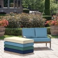 thumbnail image 5 of Arden Selections Outdoor Loveseat Cushion Set 46 x 26, French Blue Texture, 5 of 6