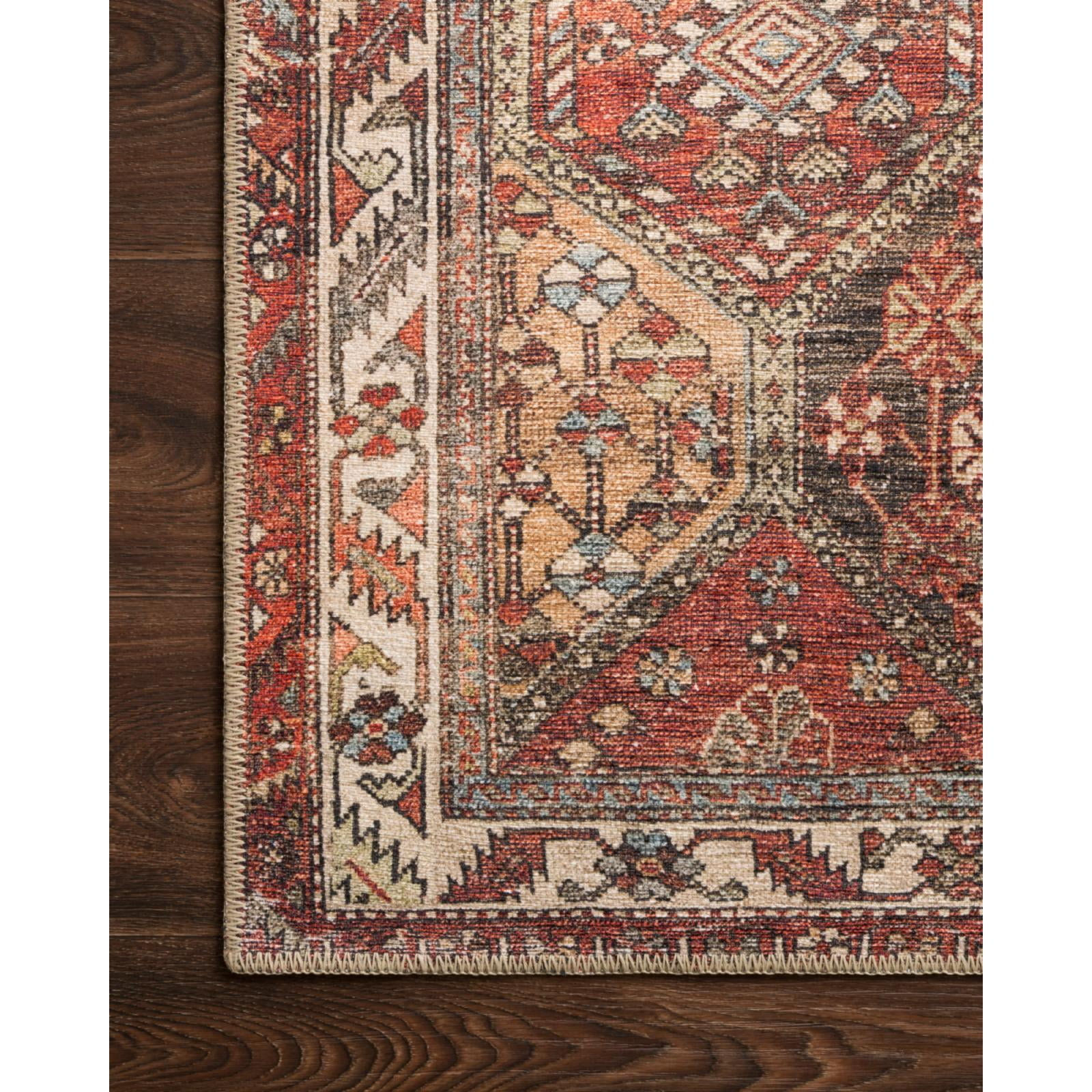 Loloi II Loren Collection LQ-16 Spice / Multi Oriental Area Rug 5'-0" x 7'-6"