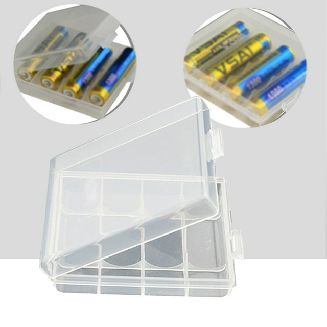 Battery Case Holder Multi-Compartments Container Outdoor Exploration Hiking Use Bag Organizer Box for AA AAA Rechargeable Batteries Outdoor Exploration Hiking