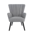 thumbnail image 2 of Sillón Individual Top Living para Sala Comedor Terciopelo Gris, 2 of 7