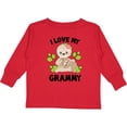 thumbnail image 3 of Inktastic Cute Sloth I Love My Grammy with Green Leaves Boys or Girls Long Sleeve Toddler T-Shirt, 3 of 5