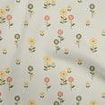 thumbnail image 1 of oneOone Cotton Cambric Pastel Gray Fabric Floral Retro Quilting Supplies Print Sewing Fabric By The Yard 56 Inch Wide, 1 of 4