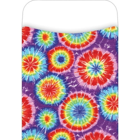 UPC: 0612086012107 | Barker Creek Peel and Stick Library Pocket Tie-dye Design 30/Pack LL1210