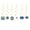 G, variant on HaCpiu 2026 Graduation Party Supplies Set, Blue Gold Congrats Grad Disposable Dinnerware Graduation Decorations, Fit for Grad Party Decorations, Grad Ceremony & Celebration