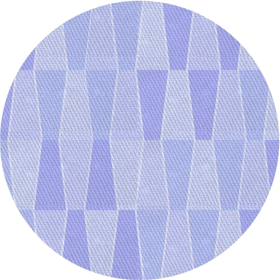 Ahgly Company Indoor Square Patterned Sky Blue Dress Blue Area Rugs, 3' Square