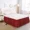 Burgundy, variant on ATJIA Elastic Wrap Around Bed Skirt Dust Ruffle Smooth Soft Bed Frame Cover 15-inch Drop Easy to Install