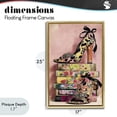 thumbnail image 4 of Stupell Industries Art Deco On My Feet Heels & Books Gold Floating Frame Canvas Art, 17 x 25, by Annabelle Hall, 4 of 8