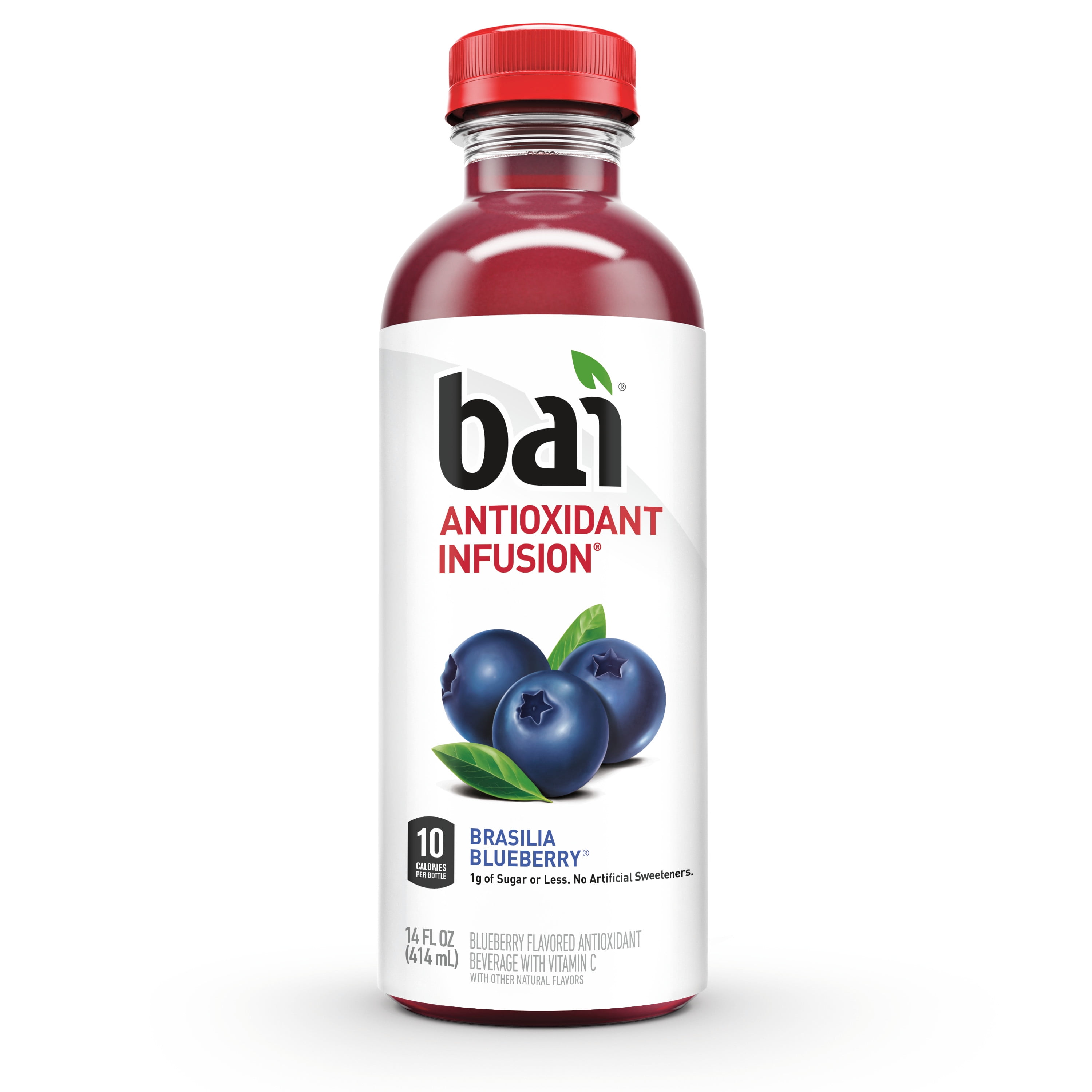 Bai Antioxidant Infused Brasilia Blueberry Flavored Water, 18 fl oz, 6 Bottles