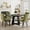 BlackGreen4PCS, variant on 43.3-59" Extendable Round Dining Table Set Velvet Tufted Dining Chairs, Storage Shelf for Kitchen, Dining Room, Living Room
