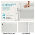 thumbnail image 3 of Pinmoco 44" Storage Ottoman Bench, Upholstered Entryway Bench with Storage End of Bed Bench for Bedroom& Living Room, Linen White, 3 of 6