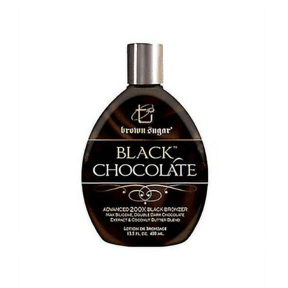Brown Sugar BLACK CHOCOLATE 200X Black Bronzer 13.5 oz Tanning Lotion