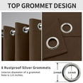 thumbnail image 6 of Easy-Going Blackout Curtains, Brown, 52 x 63 inch, 6 of 7