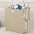 thumbnail image 4 of Foldable Cotton & Linen Laundry Basket, Thickened Multi-Use Storage Bin for Clothes, Toys, and Home Organization, 4 of 6