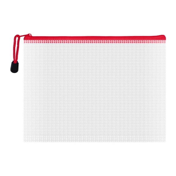 5 Pcs A5 Zippered File Bags Mesh Storage Bag for School Office Documents Stationery Travel Cosmetic Organizer