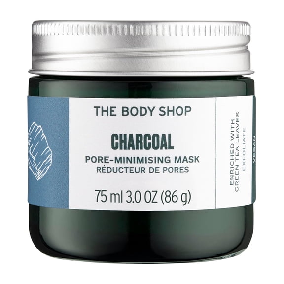 The Body Shop Expert Facial Mask, Himalayan Charcoal Purifying Glow Mask, 0.2 Oz