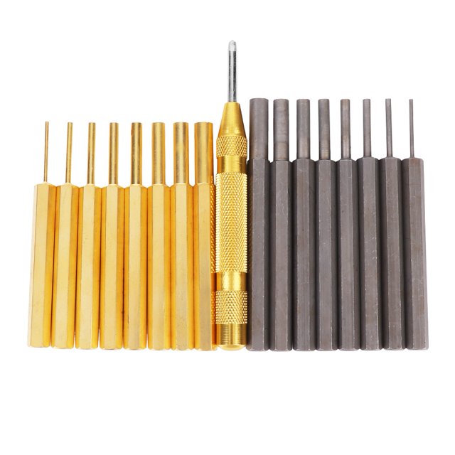 Hole Puncher,18pcs Professional Carbon Steel Leather Craft Hand Tool Adjustable Edge Creaser Remarkable Clarity