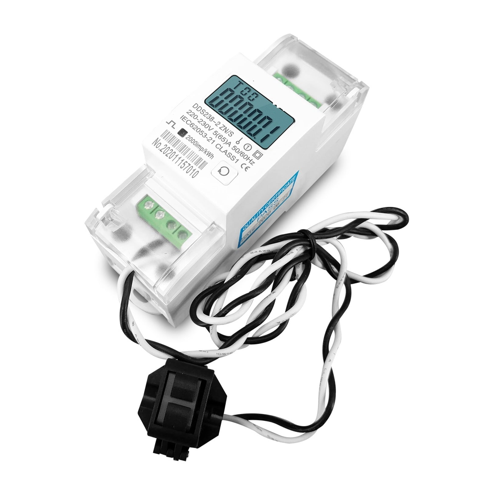 Split CT 65A 100A 50Hz 60Hz Single Phase Muliti-function Din Rail KWH Watt Hour Energy Meter With RS485 ,Protect Safety of Circuit