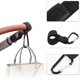 thumbnail image 4 of Ganchos para cochecito, clips universales multiusos para cochecito, cochecito o cochecito, negro, paquete de 4 brillar Electrónica, 4 of 5