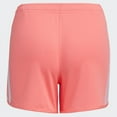 thumbnail image 4 of Adidas Girls' Big Elastic Waistband 3 Stripe Mesh Short, Acid Red, Large (14), 4 of 6