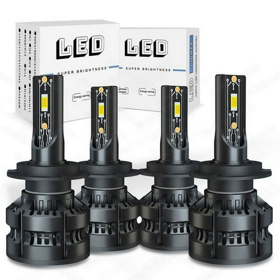 For BMW M3 2001 2002 2003 2004 2005 2006 6000K LED Headlight High Low Beam Light Bulb Combo 4x