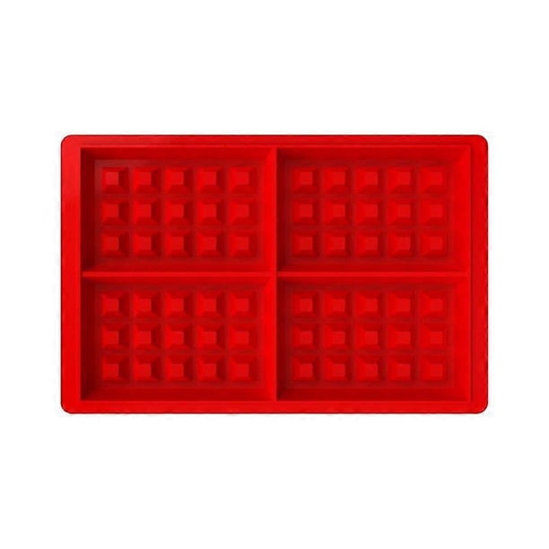 2 Pieces Mold Cake Mold, Waffle Mold Silicone, Cake Mold Ice Cube Bread Mold, 28*18.4*1.5cm
