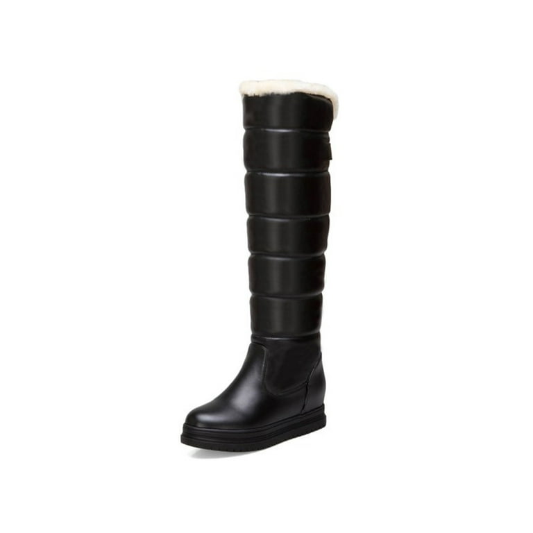 Walmart tall top black boots
