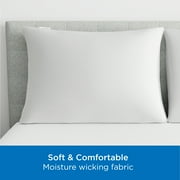 AllerEase Maximum Pillow Cover Protector, Standard/Queen - Zippered, Allergen and Bedbug Barrier