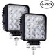 thumbnail image 1 of Luz LED de trabajo, 2 barras de luz LED de inundación de 48 W para coche, tractor, camiones todoterreno, SUV, ATV, barco de 4 pulgadas Vhermosa FLD-3139, 1 of 4