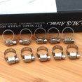 thumbnail image 1 of UPGRATOR 10Pcs Radiator Hose Clamp Set Silver Stainless Steel for Preventing Leaks in Automotive Home Use 0.9x0.9x0.3in, 1 of 5