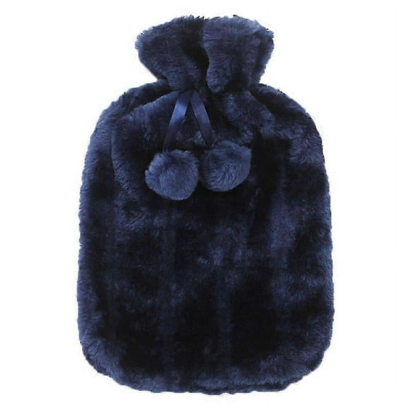 2L Removable Hot Water Bottle Bag Plush Cover Protective Case Heat Preservation