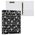 thumbnail image 3 of Iauyy PVC Round Ring Binders, 200 Page Capacity, 2 Pack，Horizontal Stripes, 3 of 8