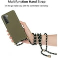 thumbnail image 2 of Crossbody Phone Case Compatible with Samsung Galaxy S23 5G,Soft Slim Silicone TPU Case with Shoulder Strap Adjustable Necklace Lanyard Cord Protective Cover,Dark Green, 2 of 5